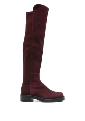 Stuart Weitzman 40mm suede knee-high boots - Red