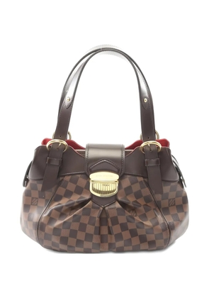 Louis Vuitton Pre-Owned 2010 PM Sistina check-pattern tote bag - Brown