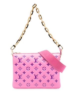 Louis Vuitton Pre-Owned 2021-2025 Bicolor Monogram Embossed Lambskin Coussin PM satchel - Pink