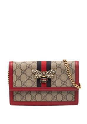 Gucci Pre-Owned 2016-2025 GG Supreme Queen Margaret Wallet on Chain crossbody bag - Brown