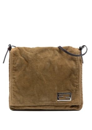 Fendi Pre-Owned 2000-2010 Corduroy shoulder bag - Brown