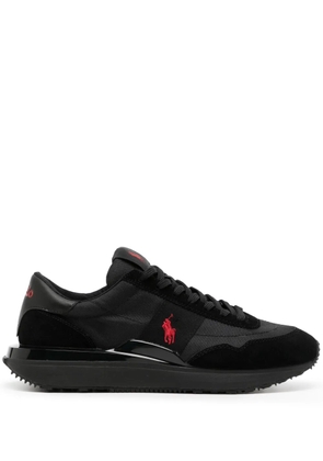 Polo Ralph Lauren embroidered-logo low-top sneakers - Black