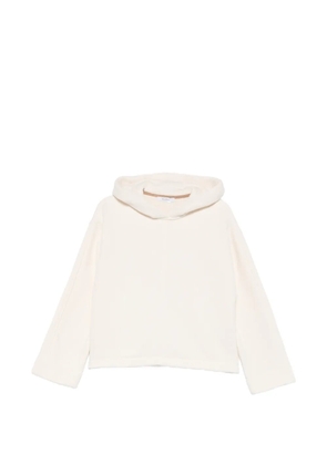 Max Mara logo-embroidered hoodie - Neutrals