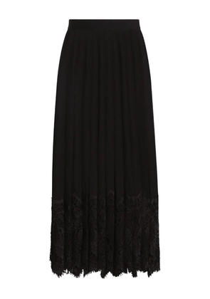Dolce & Gabbana lace-trim midi skirt - Black