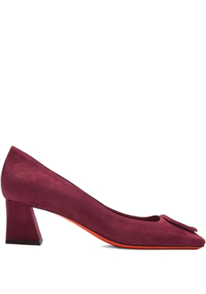 Santoni buckle pumps - Purple