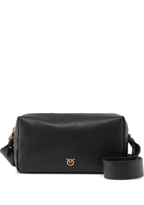 PINKO logo leather cossbody bag - Black