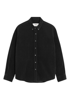 AMI Paris Ami de Coeur corduroy shirt - Black