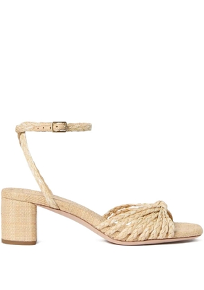 Loeffler Randall 60mm Riya braided-knot sandals - Neutrals