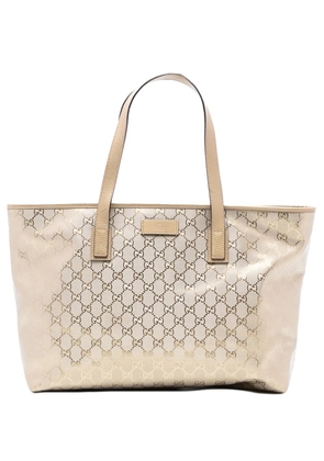 Gucci Pre-Owned 2016-2025 Medium GG Imprime tote bag - Gold