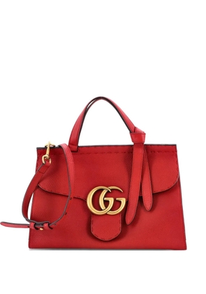 Gucci Pre-Owned GG Marmont Top Handle Bag Leather Small satchel - Red
