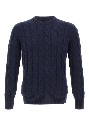 Kangra cable knit crew-neck sweater - Blue