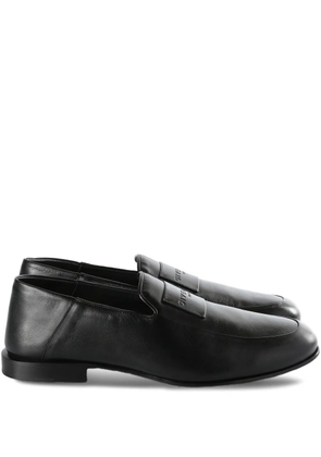 Givenchy logo-appliqué leather loafers - Black