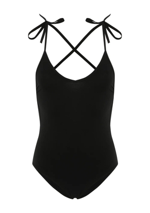 ISABEL MARANT Swan criss-cross straps swimsuit - Black