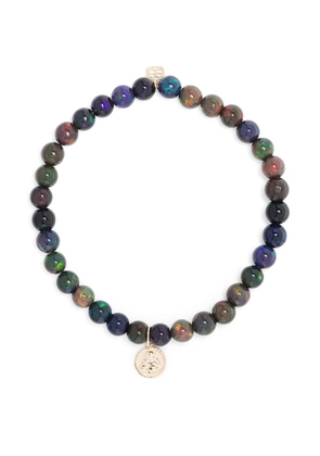 Sydney Evan 14kt yellow-gold Tiny Sitting Buddha opal beaded bracelet