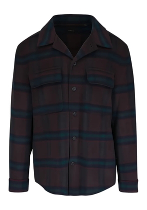 Vince plaid flap-pocket shirt jacket - Brown
