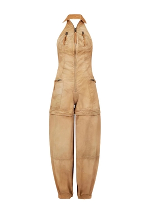 DSQUARED2 garment dyed utility jumpsuit - Neutrals