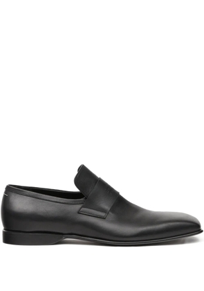 MM6 Maison Margiela leather loafers - Black