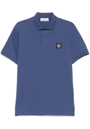 Stone Island piqué polo shirt - Blue