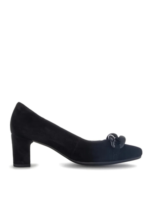 GABOR block-heel suede pumps - Black
