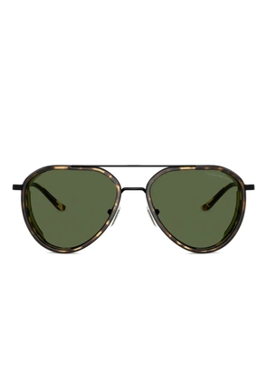 Emporio Armani double-bridge sunglasses - Black