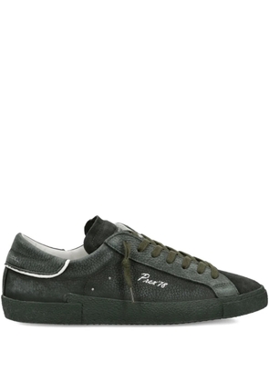 Philippe Model Paris suede-panelled low-top sneakers - Green