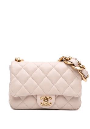 CHANEL Pre-Owned 2021-2025 Small Quilted Lambskin Funky Town Flap shoulder bag - Brown