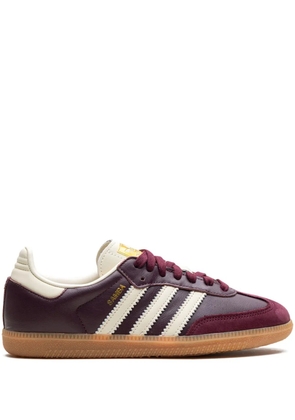 adidas Samba OG ' Maroon/Core White/Gold Metallic' sneakers - Red