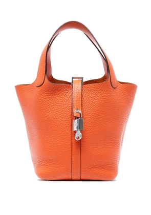 Hermès Pre-Owned 2015 Clemence Picotin Lock 18 handbag - Orange