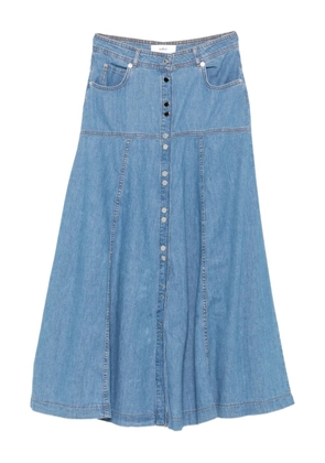 Ba&Sh Laddie button-front denim midi skirt - Blue