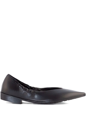 mara bini leather ballet flats - Black
