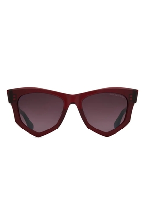 Dita Eyewear Obsidion geometric-frame sunglasses - Red