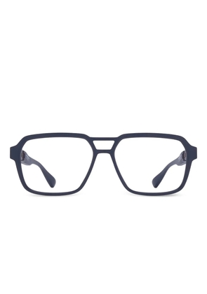 Mykita geometric raider glasses - Blue