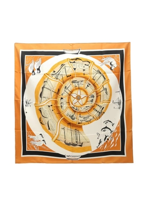 Hermès Pre-Owned 2010s printed silk scarf - Neutrals
