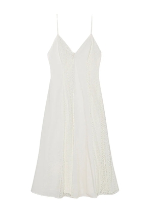Simkhai Mina lace-insert midi dress - White