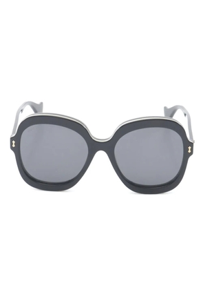 Gucci Pre-Owned 2000s geometric-frame sunglasses - Black