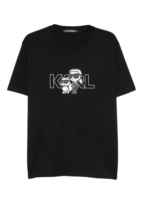 Karl Lagerfeld logo-print T-shirt - Black