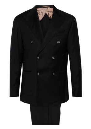 Barba virgin-wool suit - Blue