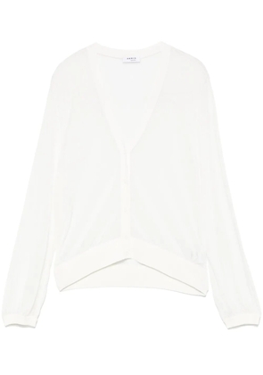Akris Punto semi-sheer cardigan - White