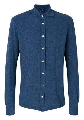 Barba long sleeve polo shirt - Blue
