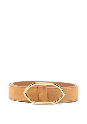 Jacquemus oval-buckle belt - Neutrals