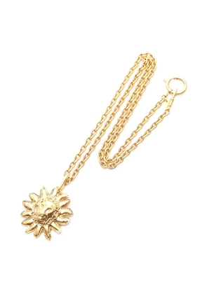 CHANEL Pre-Owned 1986-1988 Coco Mark Lion necklace - Gold