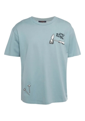 Louis Vuitton Pre-Owned printed cotton T-shirt - Blue