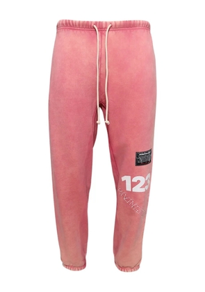 RRR123 distressed track trousers - Pink