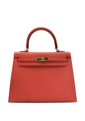 Hermès Pre-Owned 2022 Kelly Sellier 25 Veau Madame gold-hardware handbag - Red