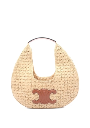 Celine Pre-Owned Panier raffia handbag - Neutrals