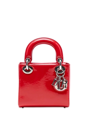 Christian Dior Pre-Owned 2015 Mini Patent Lady Dior satchel - Red