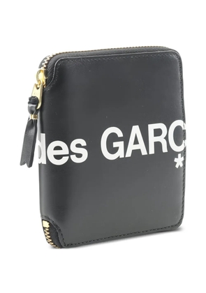 Comme Des Garçons Pre-Owned logo-print zipped wallet - Black