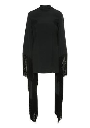 Taller Marmo Del Mar fringed mini dress - Black