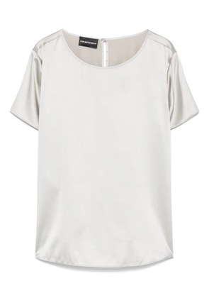 Emporio Armani satin top - Grey