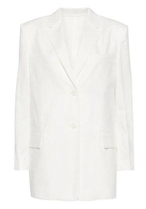 Juun.J single-breasted cotton blazer - White